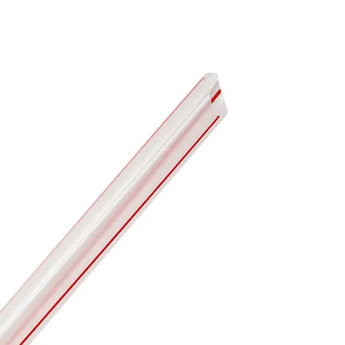 7.5'' Boba Straws (10mm) - Mixed Striped Colors - 4,500 ct