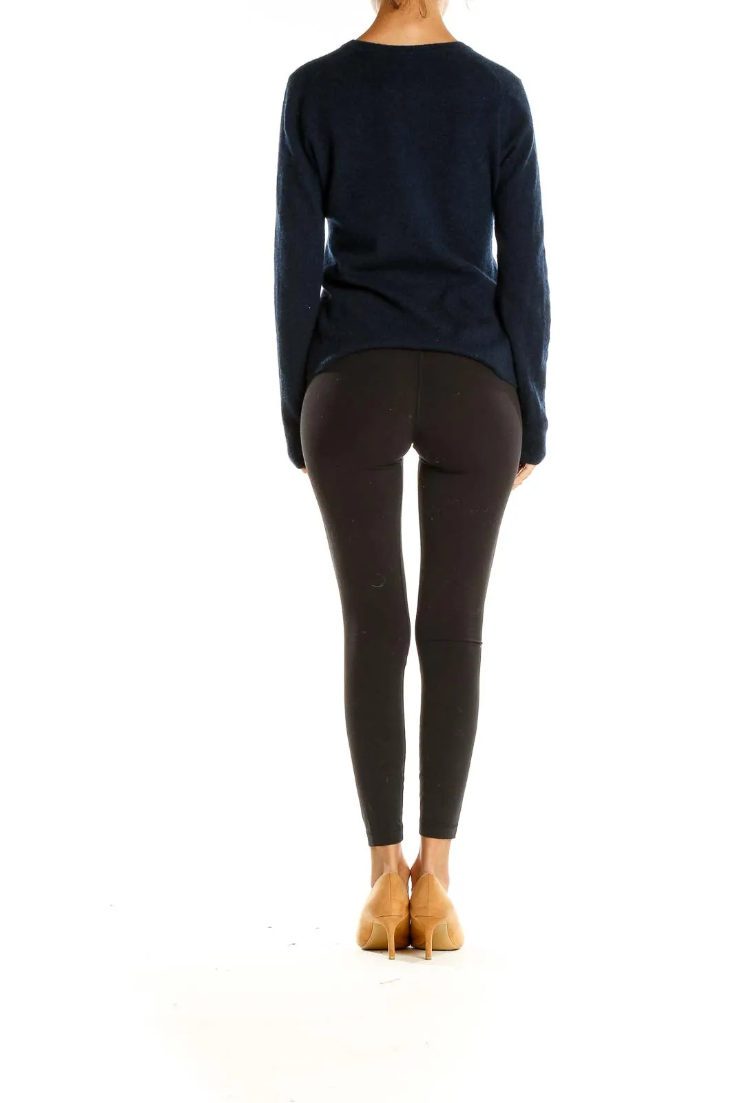 Blue Casual Sweater