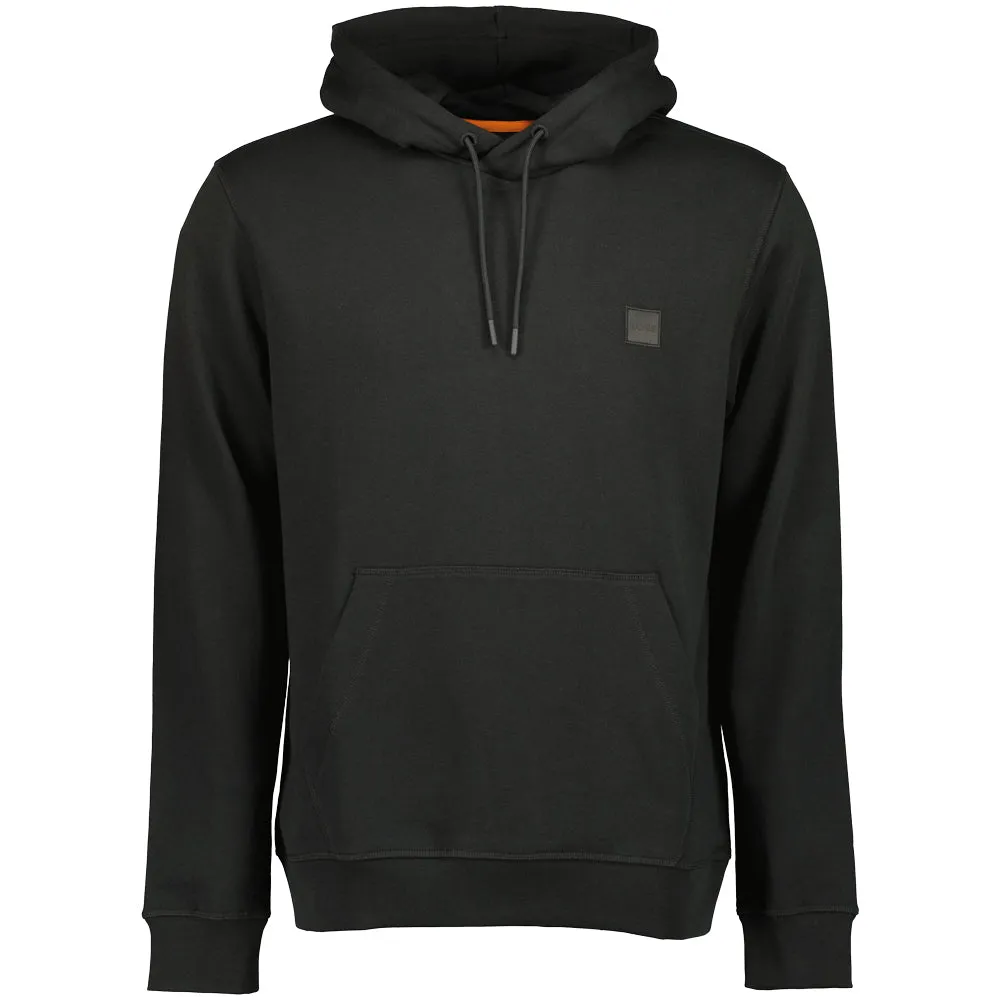Cotton-Terry Logo Patch Hoodie