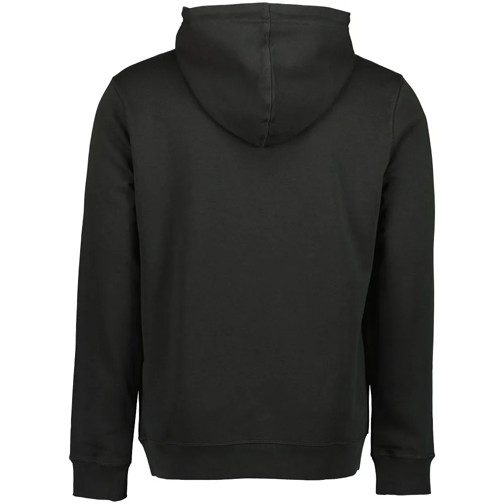 Cotton-Terry Logo Patch Hoodie