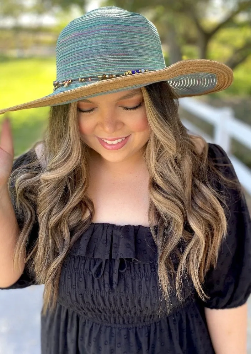 Crystal Big Brim Hat For Women upf 50