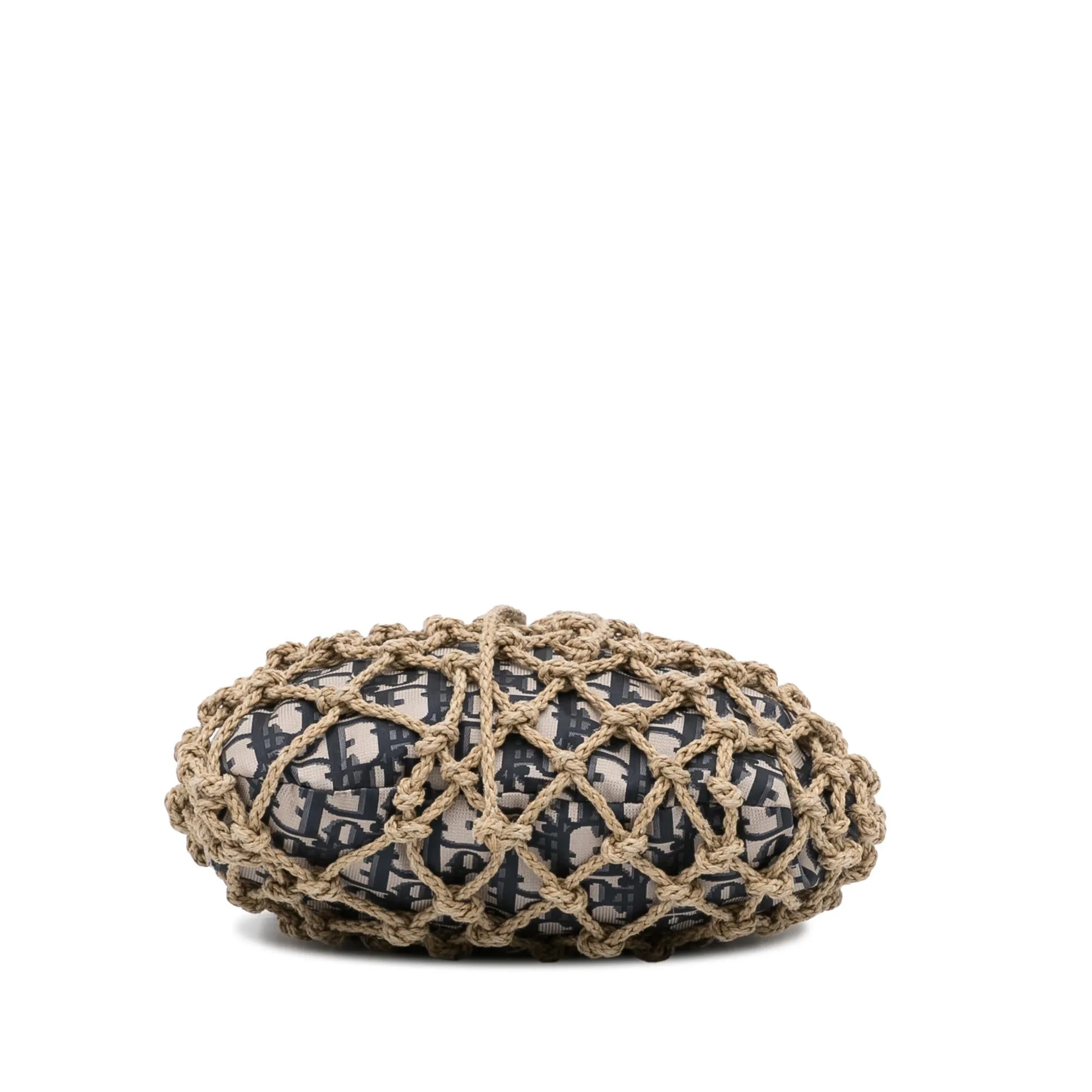 Dior Woven Rope and Oblique Technical Fabric Net Bag (SHG-IPF81H)