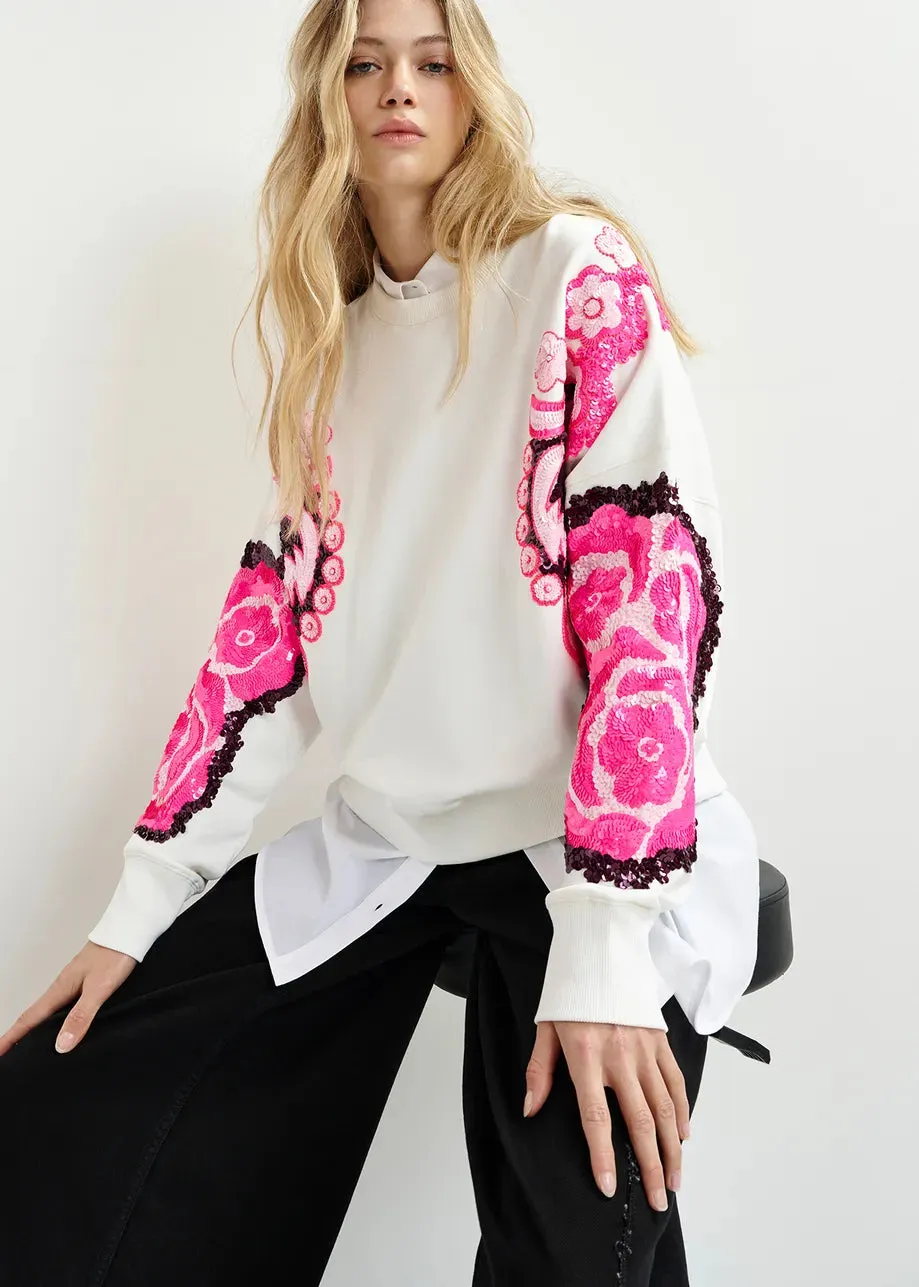Essentiel Antwerp Hecrazy Sweatshirt in Off White