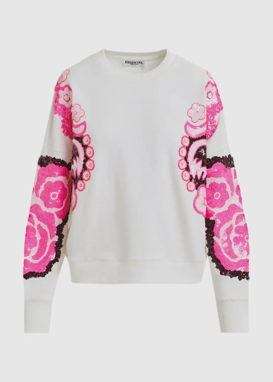 Essentiel Antwerp Hecrazy Sweatshirt in Off White
