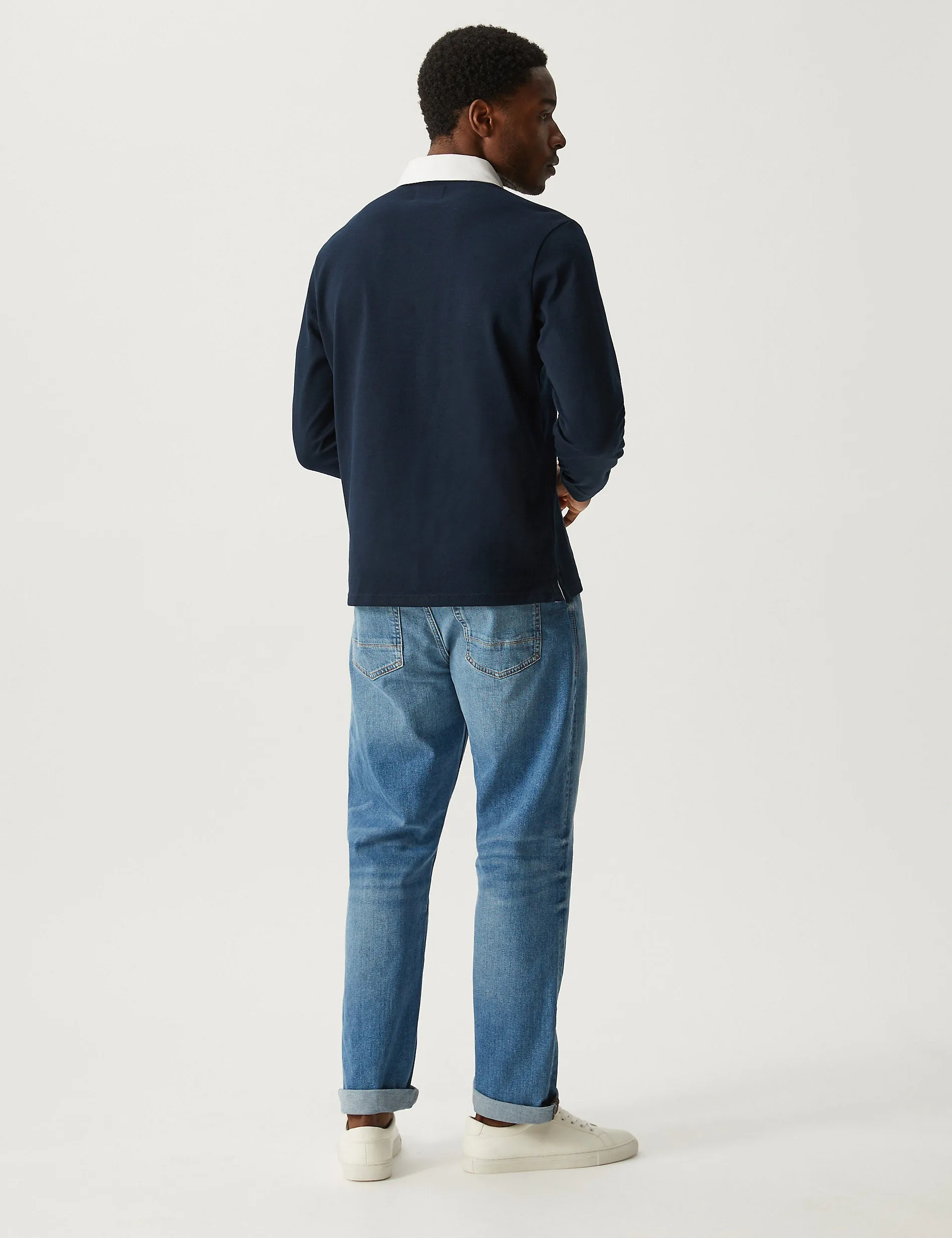 Marks & Spencer Vintage Relaxed Jeans, Light Blue