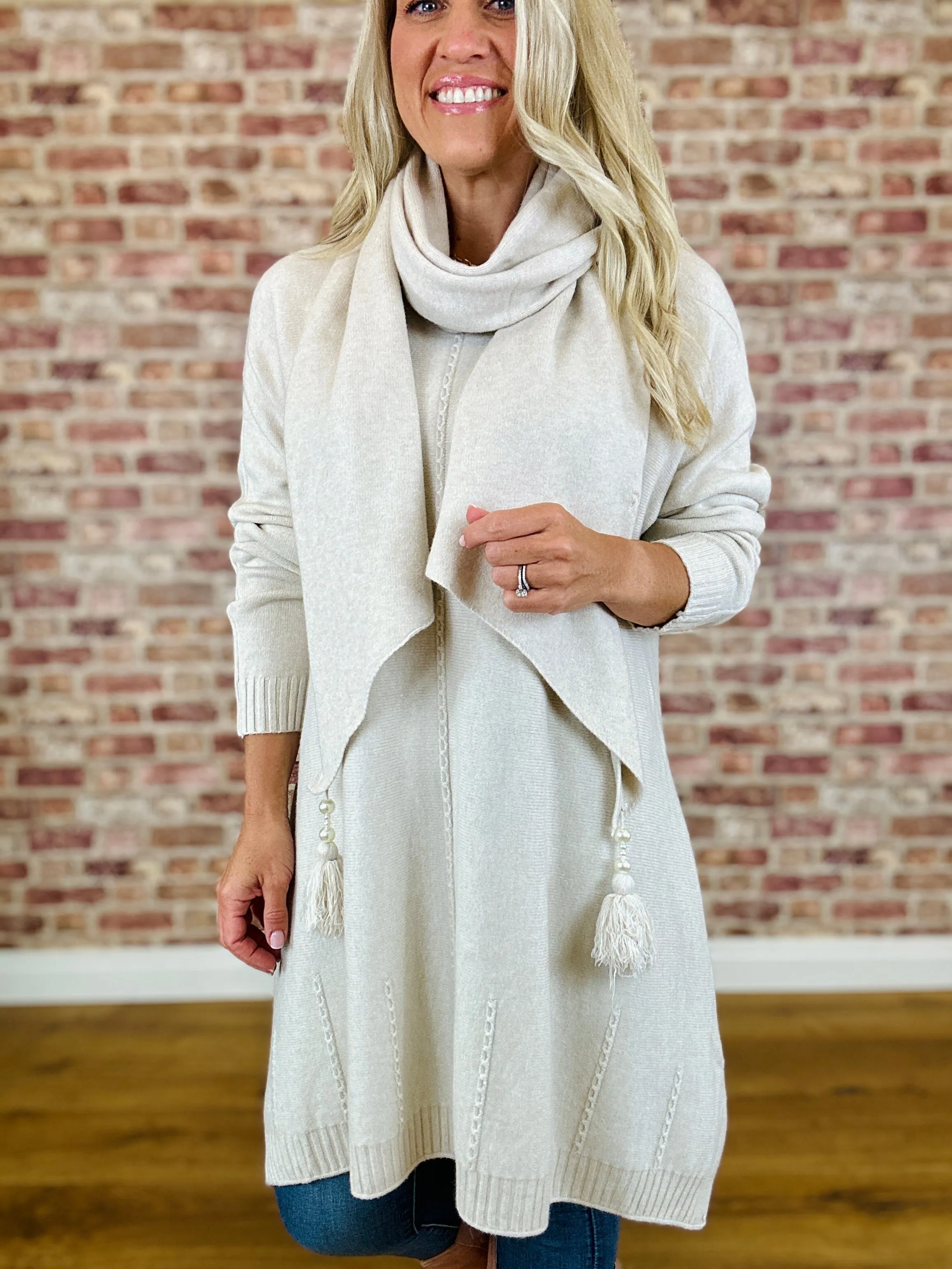 Midnight Cowgirl Jumper With Scarf