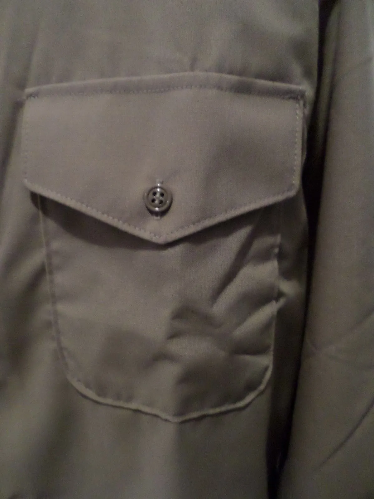 NEW U.S MILITARY NAVY MARINE CORPS LONG SLEEVE KHAKI DRESS SHIRT 15 X 35 USA