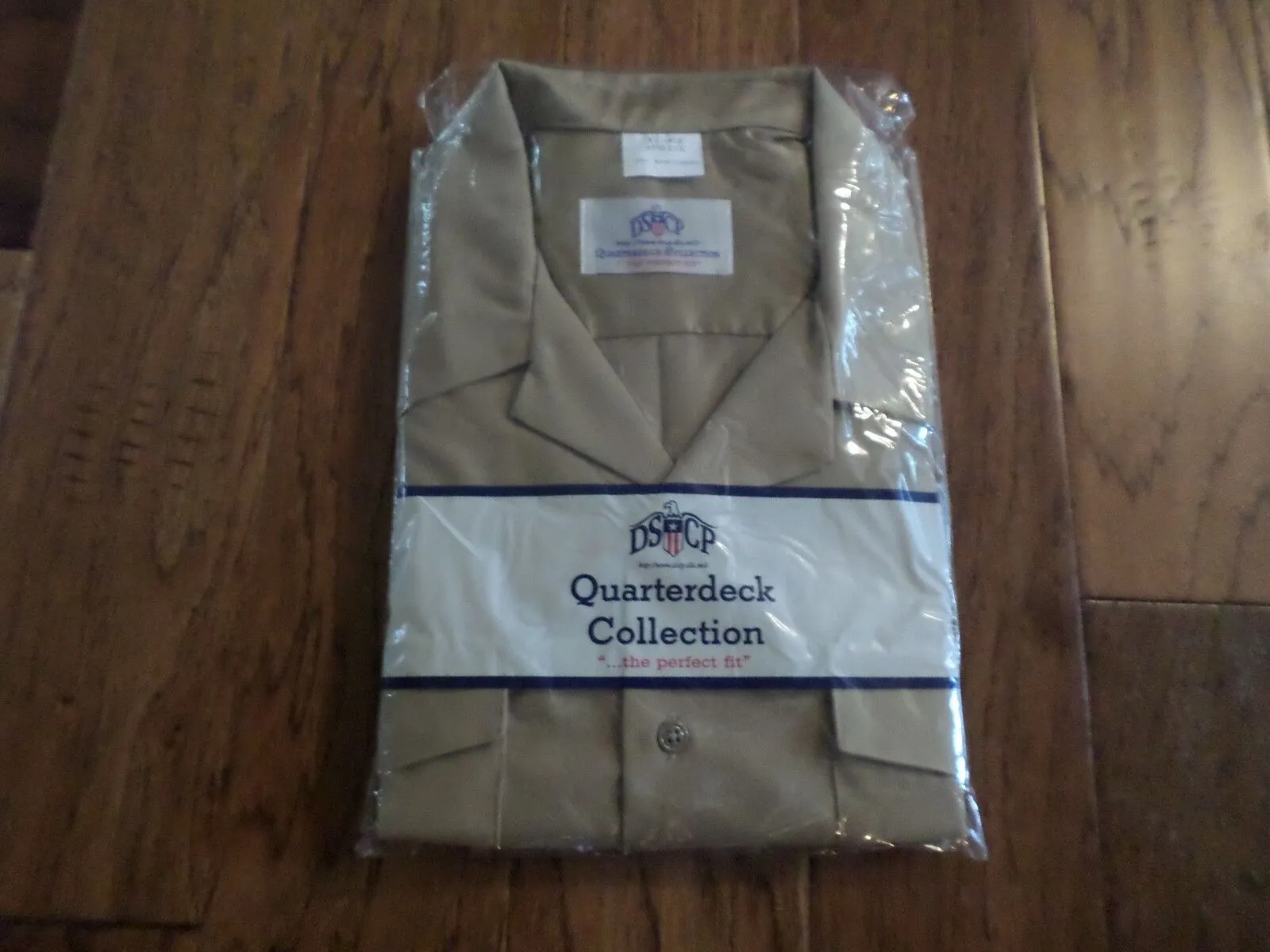 NEW U.S MILITARY NAVY MARINE CORPS SHORT SLEEVE KHAKI DRESS SHIRT 17 1/2 US MADE