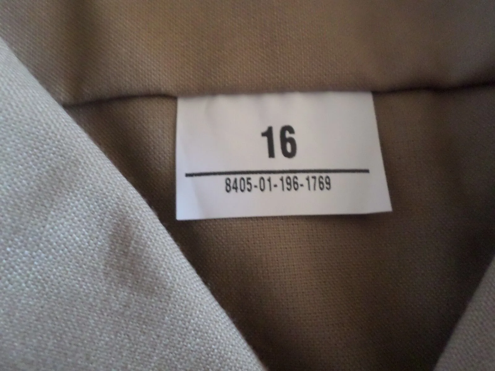 NEW U.S MILITARY NAVY MARINE CORPS SHORT SLEEVE SUMMER DRESS KHAKI SHIRT SIZE 16