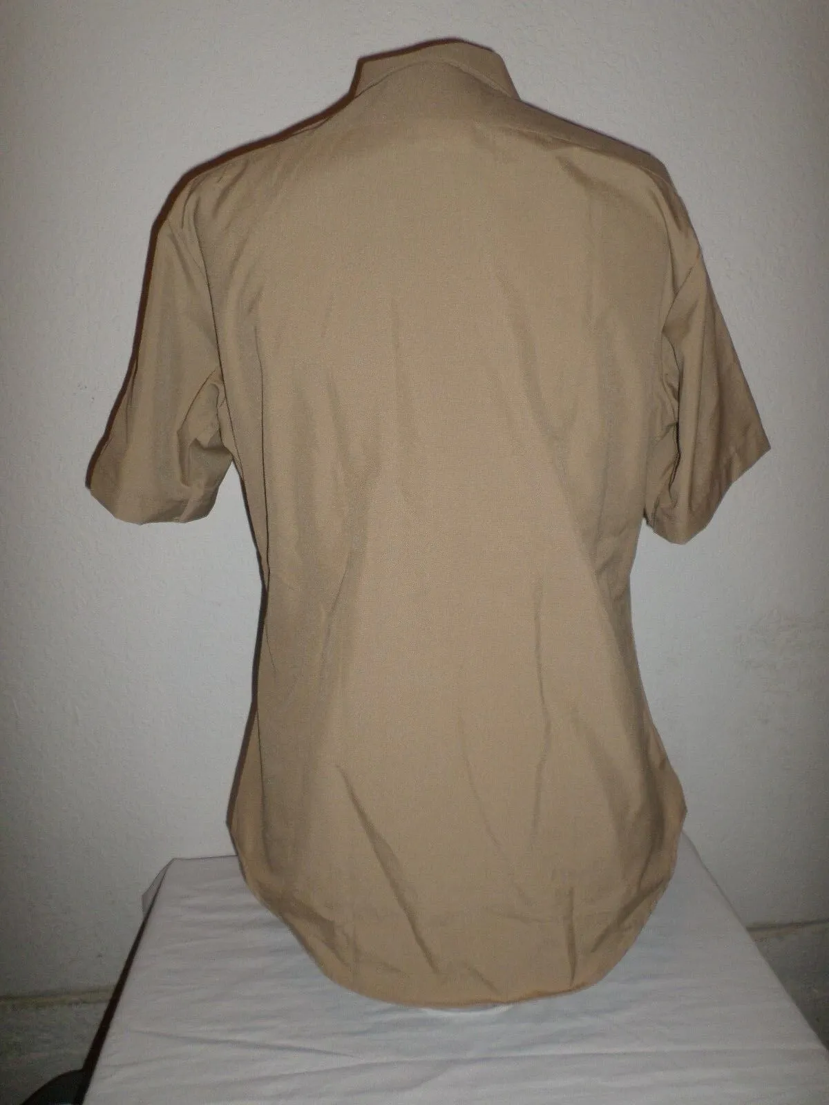 NEW U.S MILITARY NAVY MARINE CORPS SHORT SLEEVE SUMMER DRESS KHAKI SHIRT SIZE 16