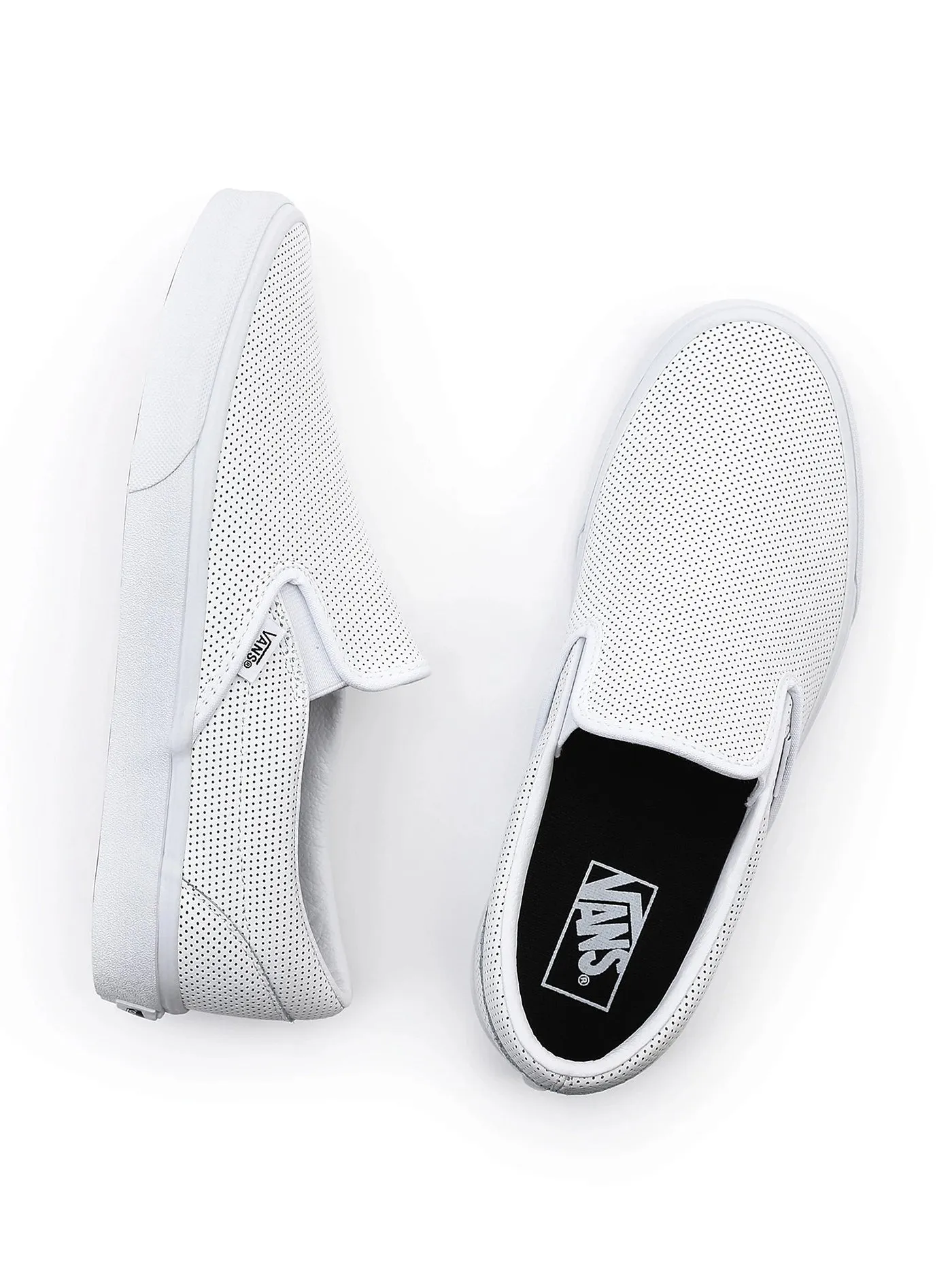 Perf Leather Slip On Shoes