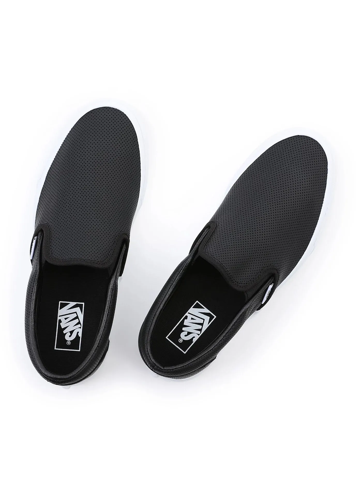 Perf Leather Slip On Shoes