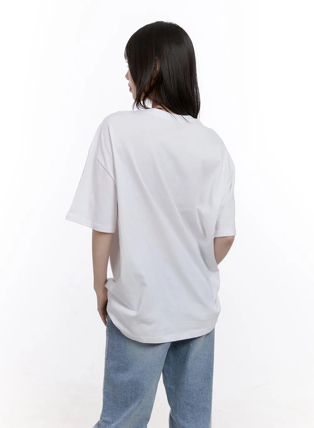 Puppy Graphic Loose-Fit Tee CF512
