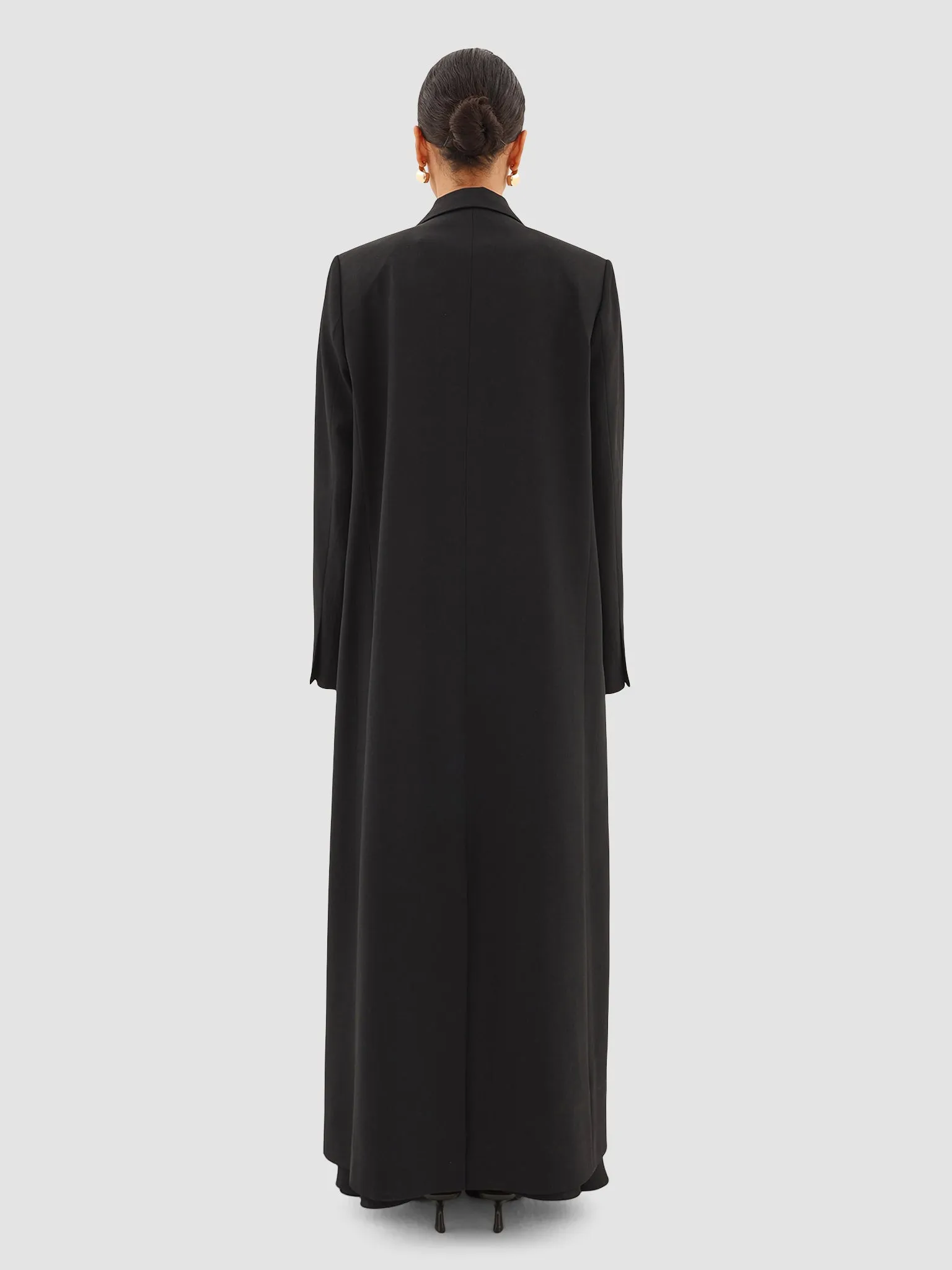 Rawan Long Blazer - Black