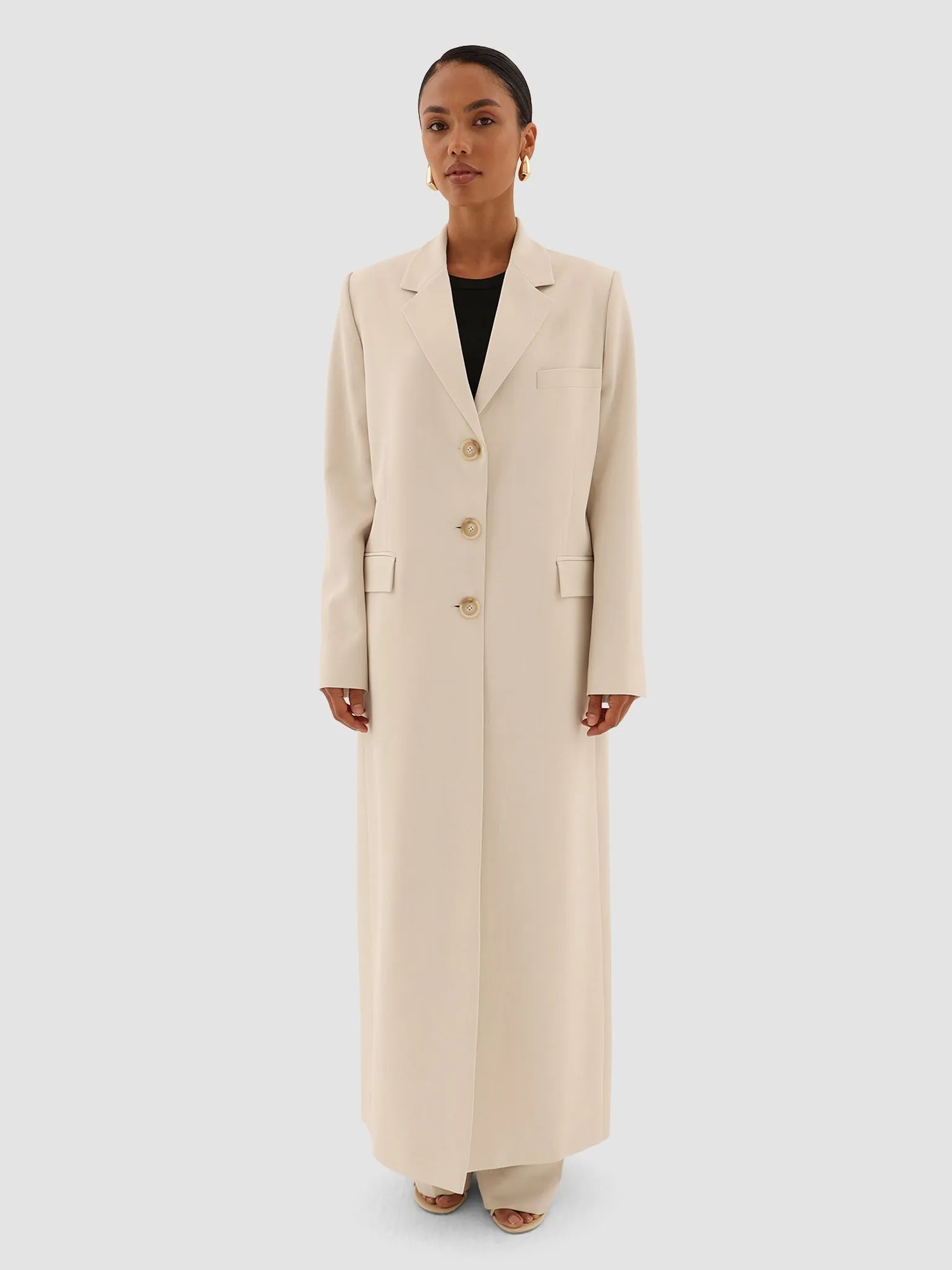 Rawan Long Blazer - Off-White