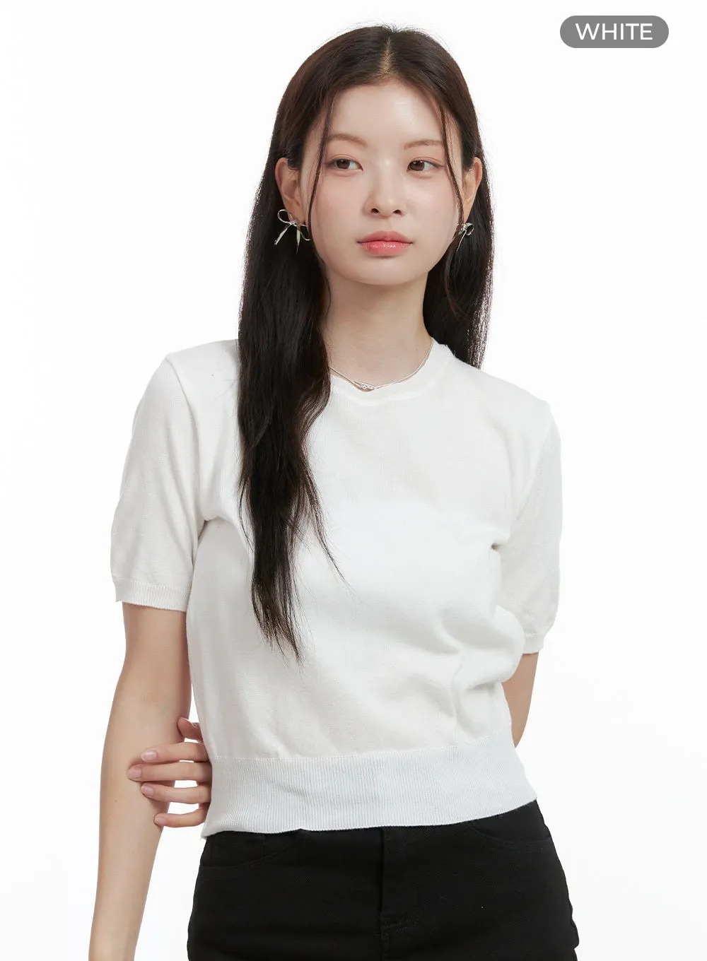 Round Neck Loose Fit Shirt OL417