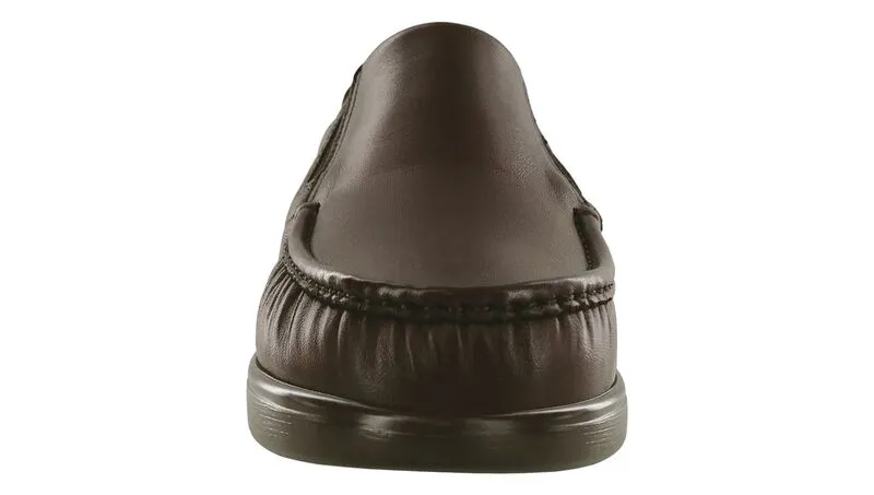SAS Side Gore Slip On Loafer Brown
