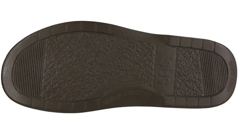 SAS Side Gore Slip On Loafer Brown