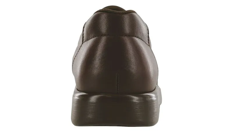 SAS Side Gore Slip On Loafer Brown