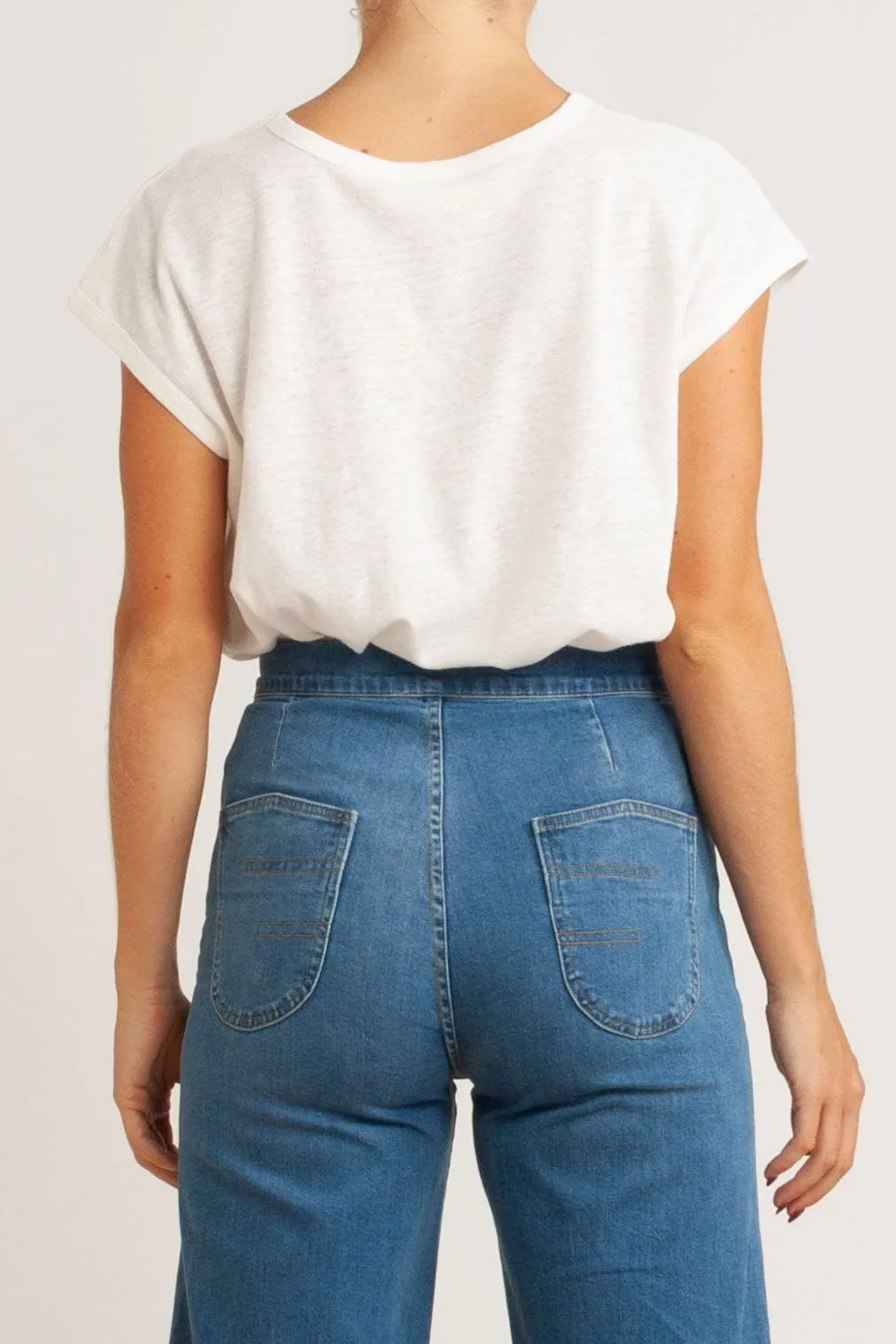 Sawyer Basic Cotton-Linen T-Shirt