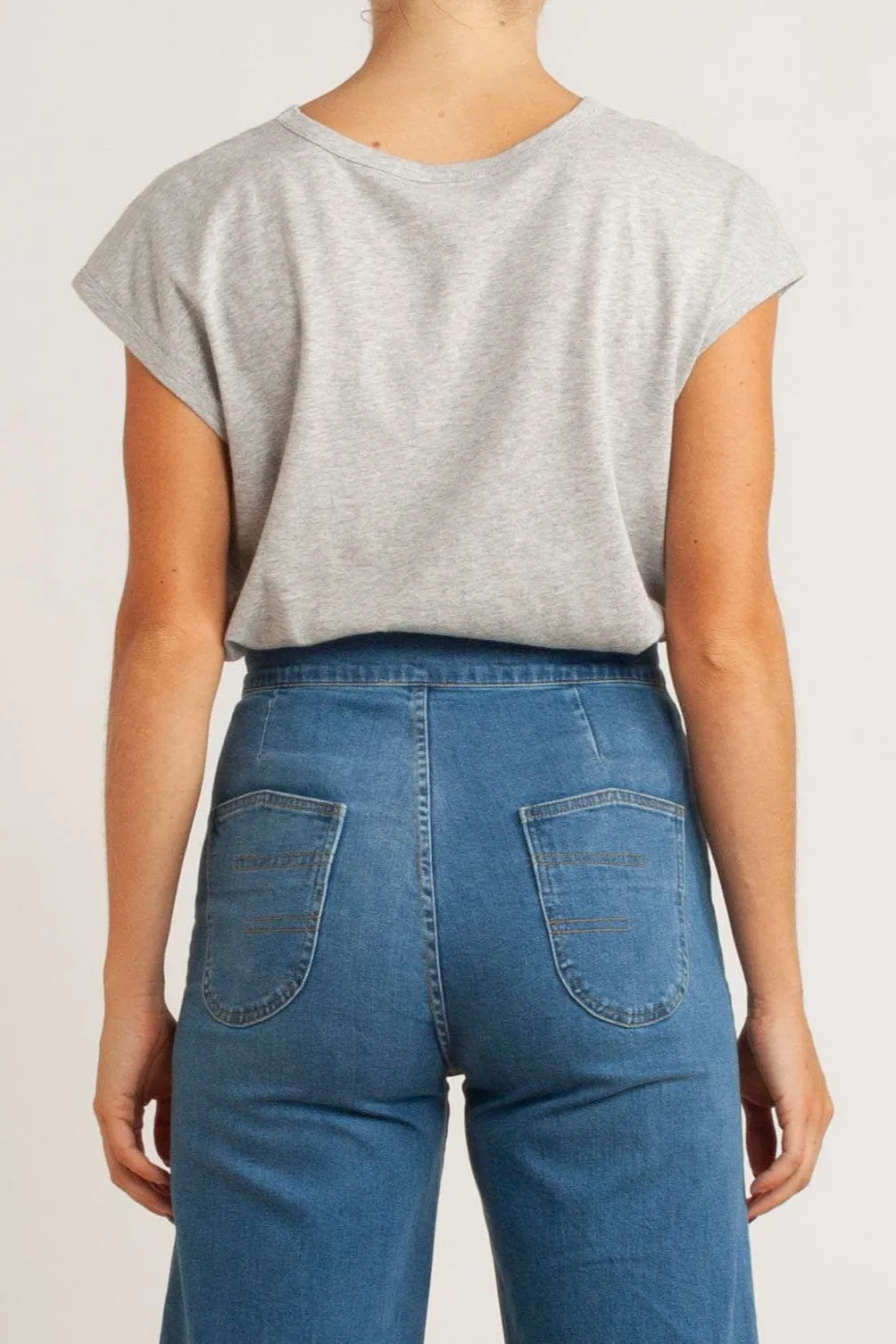 Sawyer Basic Cotton-Linen T-Shirt