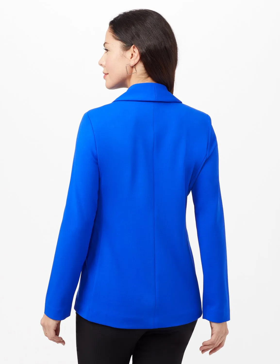 Shawl Collar Open Front Jacket