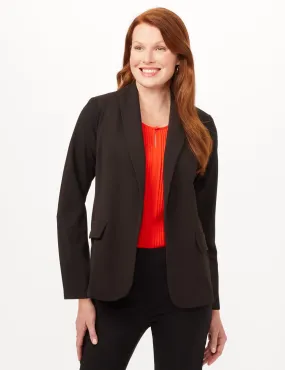 Shawl Collar Open Front Jacket