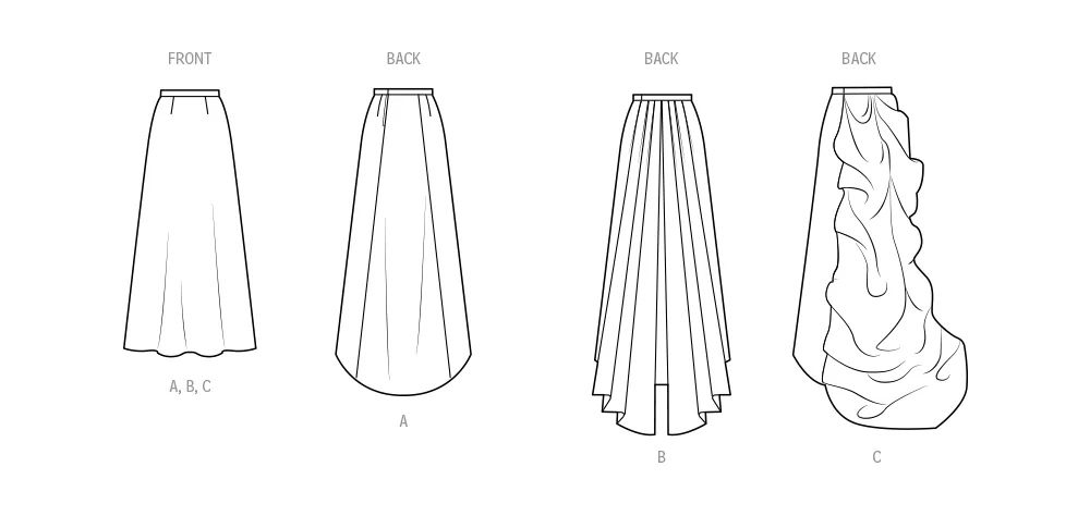Simplicity Sewing Pattern 9881 Misses' Skirts
