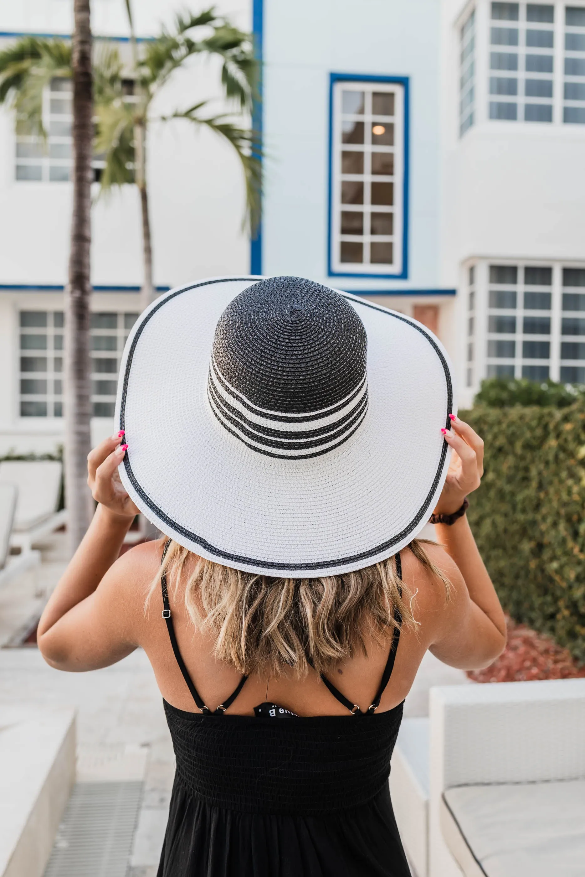 STRAW MULTI STRIPE SUNHAT