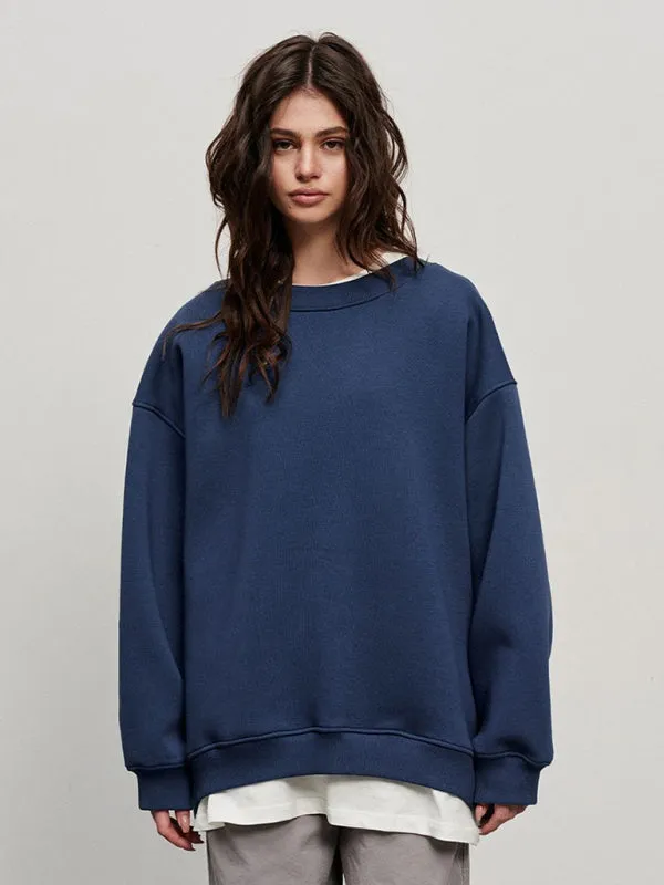 TastyHottie - Feminine Round neck polar fleece casual fashiononable loose sweatshirt