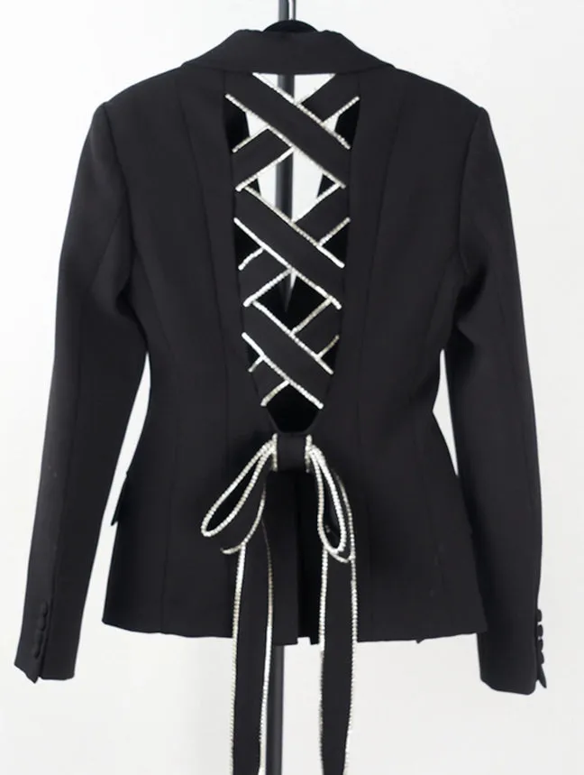 Tie Back Chic Blazer