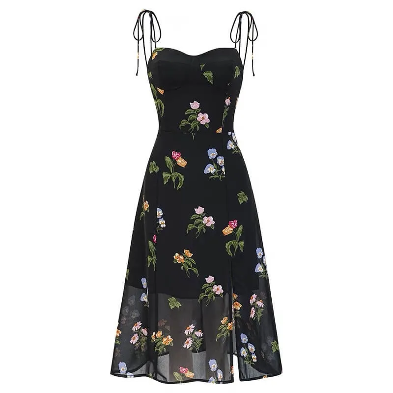 Vintage floral beach dress