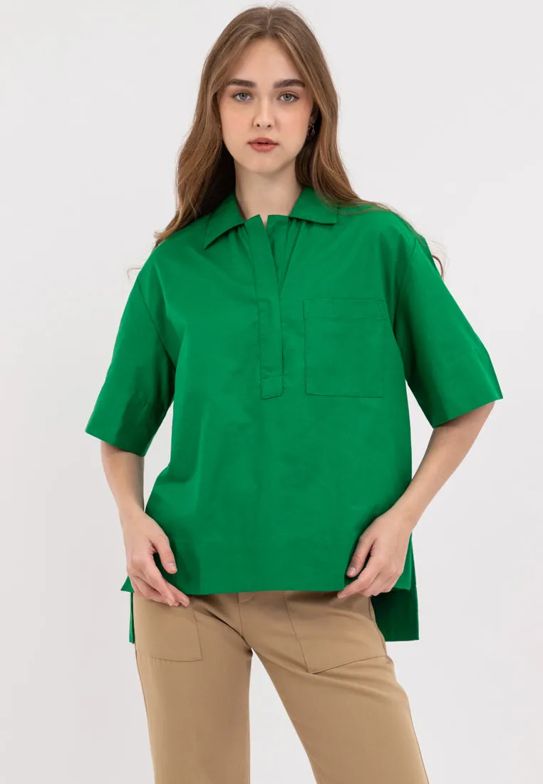 Yuna Collared Neckline Top